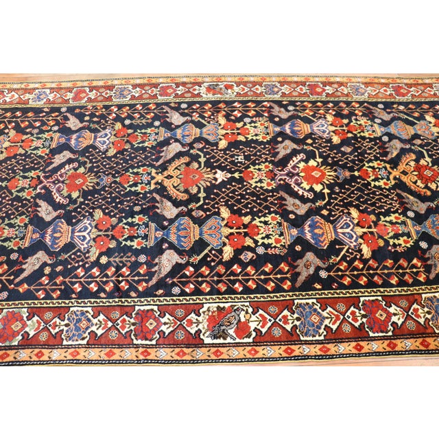 Early 20th Century Beautiful Persian Bakhtiari Gallery Size Rug - 5'8" x 11'4" For Sale - Image 12 of 18