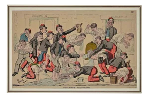 Toilette Militaire, Original Lithograph, 1880s
