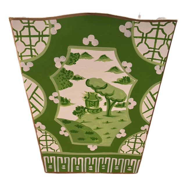 Dana Gibson Canton Wastebasket For Sale