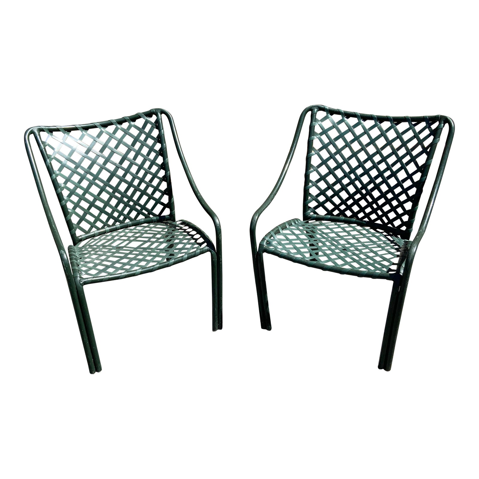 Vintage Brown Jordan Style Pair of Chairs Chairish