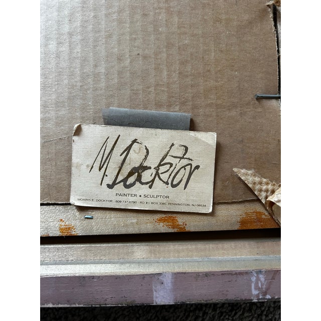 Drawing/Sketching Materials Vintage Large Framed Pastel Portrait of Black German Shepherd For Sale - Image 7 of 7