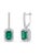 Gemstone details Emerald: 0.72 cts Diamond: 1.90 cts 14K white gold Gross weight: 3.27 cts Net weight: 2.74 cts CODE: K
