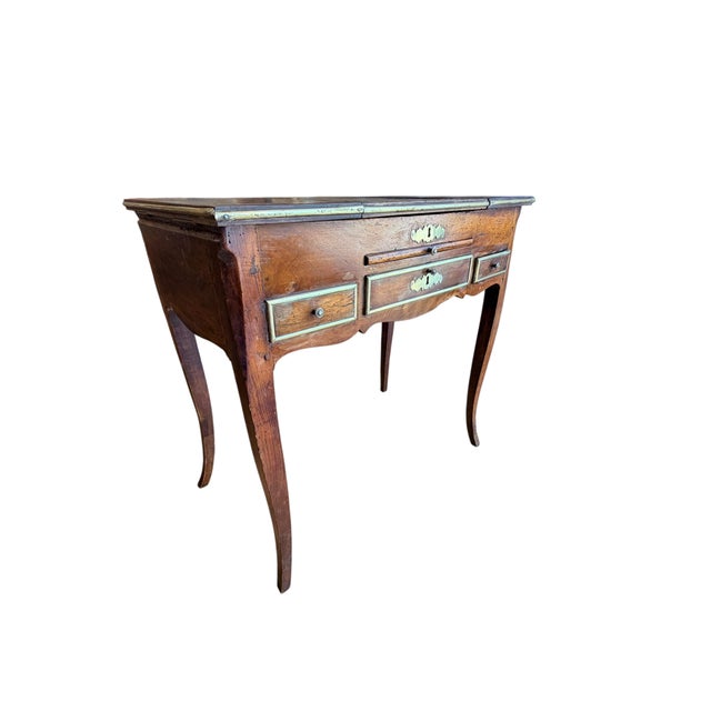 French Provincial Extremely Rare 18th Century French Provincial ‘Table De Coiffeuse’ (Dressing Table). For Sale - Image 3 of 14