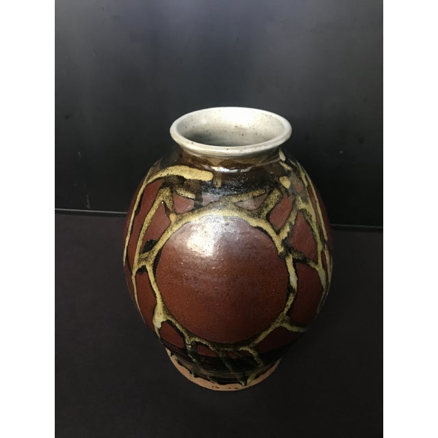 1980s Italian Ceramic Vase For Sale - Image 4 of 10