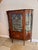 Early 20th Century Antique Edwardian Mahogany Inlaid Bowfront Display Cabinet, 1900 For Sale - Image 5 of 10