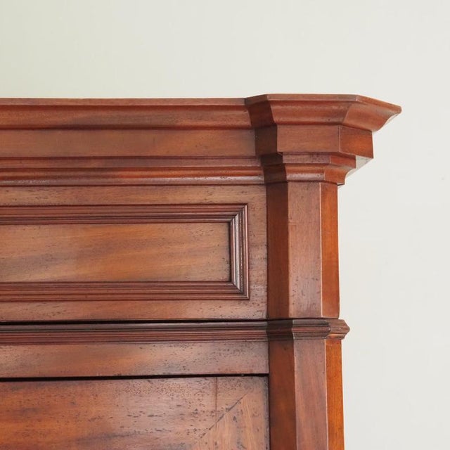 Louis-Philippe Mirrored Cabinet in Walnut, 1860 For Sale - Image 10 of 18