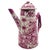 Late 20th Century Late 20th Century Maximalist Pink Chinoiserie Lidded Coffee Pot, Fine Crackle Glaze Porcelain 11.75" For Sale - Image 5 of 17
