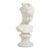 Antique Continental Carved White Marble Bust of a Young Girl With Braids For Sale