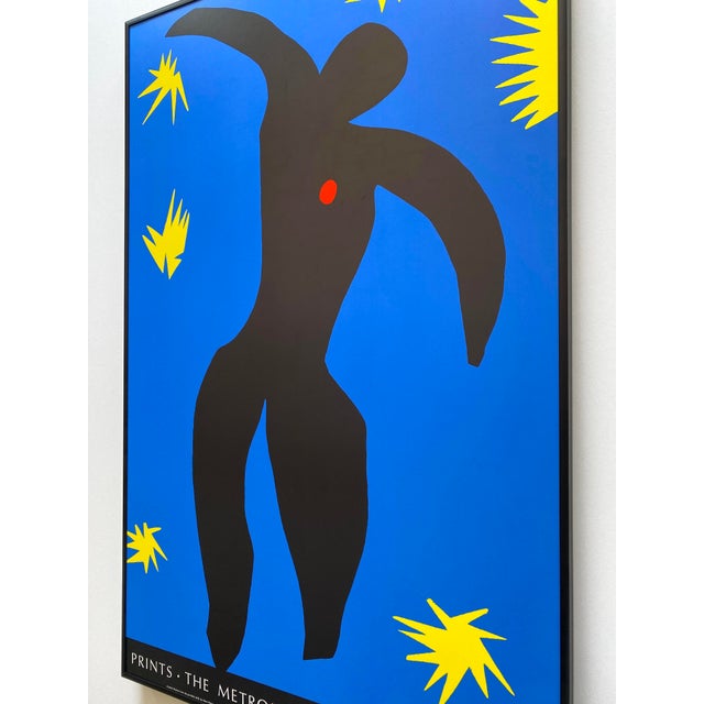 Henri Matisse Vintage 1996 Modernist Lithograph Print Framed Museum Poster " Icarus " 1947 For Sale - Image 11 of 12