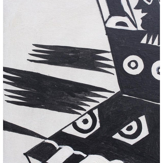 Berlin School Artist, The Power of Words, 1950s-70s, Oil on Board, Framed For Sale - Image 10 of 18