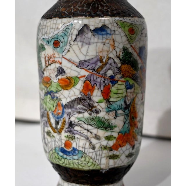 19th Century Crackled Earthenware Vase, Nanjing, China For Sale - Image 15 of 18