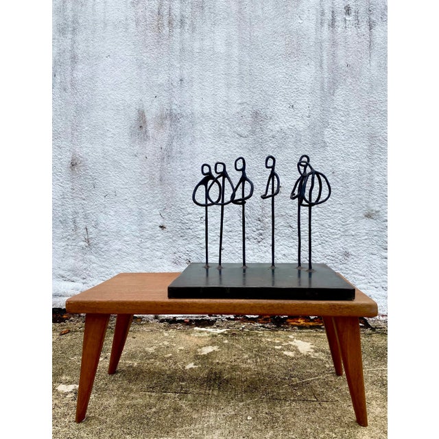 Contemporary Signed Abstract Iron Figural Sculpture "The Gathering" by Acs For Sale In West Palm - Image 6 of 12