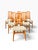 A set of six mid-century Danish modern Eva dining chairs designed by Niels Koefoed for Koefoeds Hornslet. Tall, elegant...