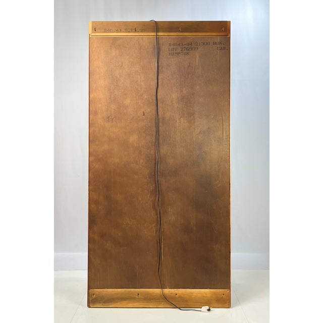 Late 20th Century Late 20th Century Hickory White Lighted Glass Curio or Display Cabinet For Sale - Image 5 of 12