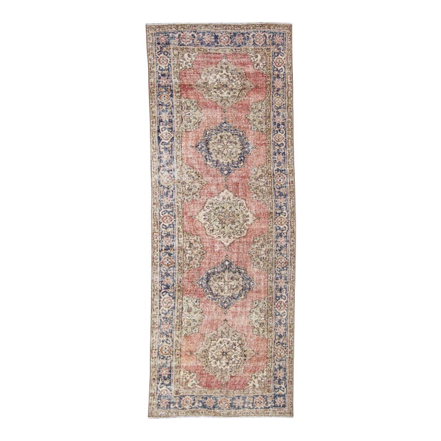 Turkish Vintage Rug 4'5" x 11'11" #21391 For Sale
