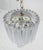 1980s Mid Century Spiral Tier Swirling Chandelier with Murano Glass Triedri Prisms For Sale - Image 9 of 10
