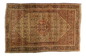 Antique Persian Sarouk Farahan Rug - 4′ × 6′2″