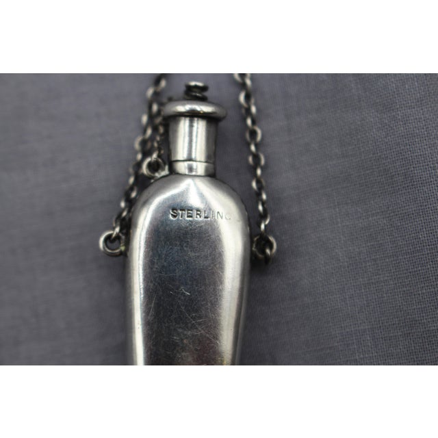 Late 19th Century Circa 1890s American Sterling Silver Chatelaine Scent Bottle For Sale - Image 5 of 5