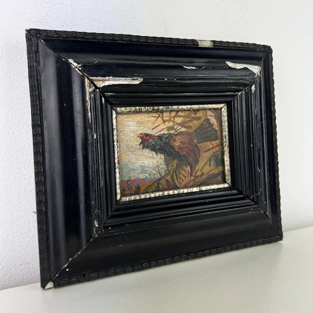 Capercaillie, 1890, Miniature Oil Painting, Framed For Sale - Image 5 of 12