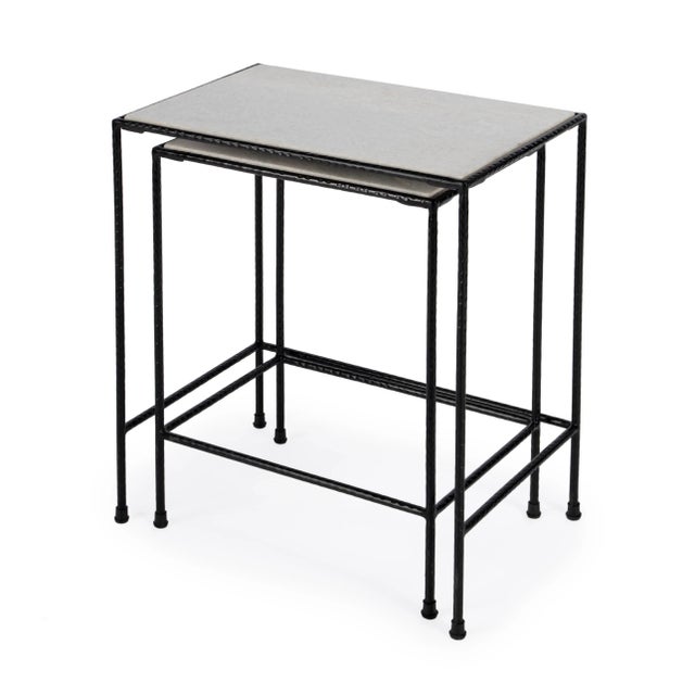 Do you have space issues in your home? These iron and marble nesting tables have and attractive white marble top, their...