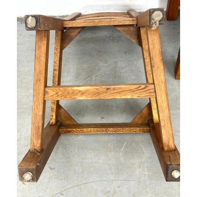 Vintage French Oak Dining Chairs With Tall Backs - Set of 6 For Sale - Image 11 of 12