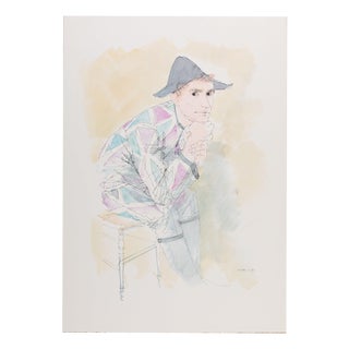 Michel Ciry, Harlequin, Lithograph For Sale