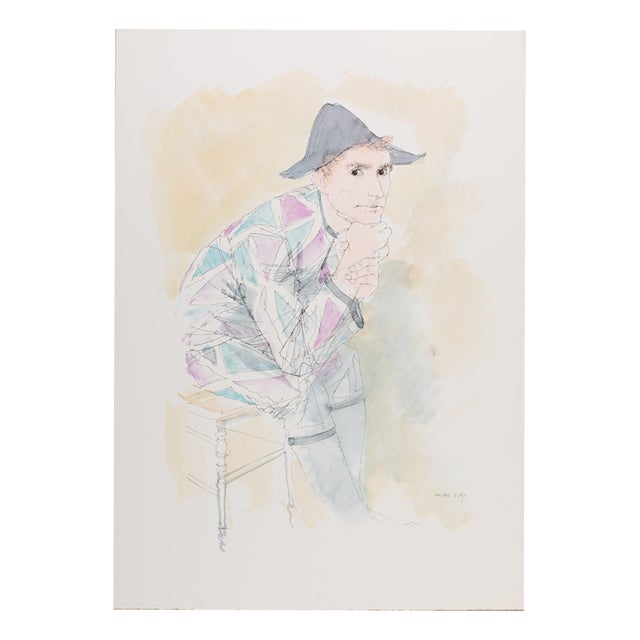 Michel Ciry, Harlequin, Lithograph For Sale