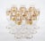 Glass Val Saint Lambert Set of 12 Gilt Gold-Decorated Tableware Flute Service For Sale - Image 7 of 14