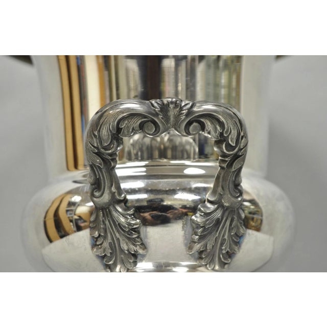 Vintage Poole Regency Silver Plated Trophy Cup Urn Champagne Chiller Ice Bucket For Sale In Philadelphia - Image 6 of 14