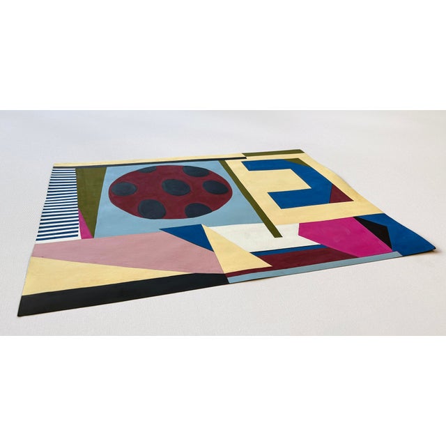 Plastic Amanda Andersen, Vertical Plane II, 2023, Painting on Paper For Sale - Image 7 of 12