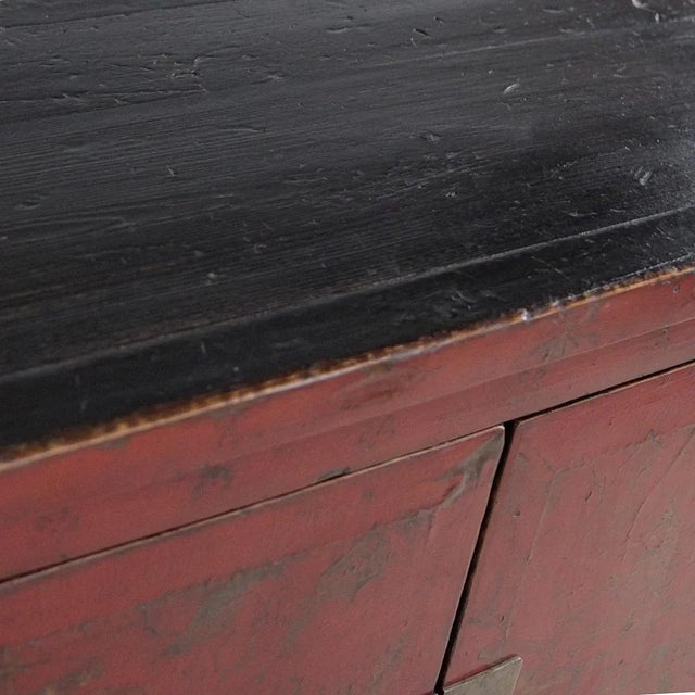 Mid Size Shanxi Red and Gold Cabinet , 1890s For Sale - Image 5 of 10