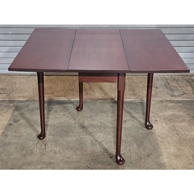 Wood Kittinger Williamsburg Mahogany Queen Anne Drop Leaf Table Wa 1022 For Sale - Image 7 of 10