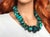 Contemporary Hubei Turquoise Beaded Necklace For Sale - Image 3 of 6