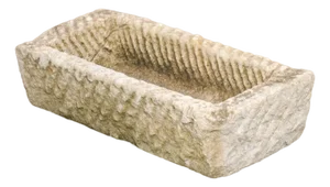 19th C. Spanish Rectangular Stone Planter