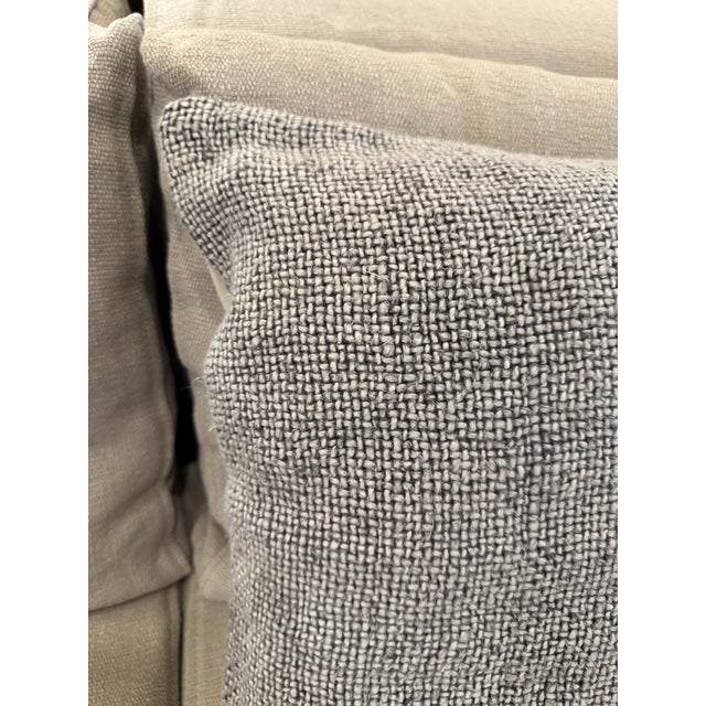 Taupe Pottery Barn Faye Chenille Throw Pillows, Pair For Sale - Image 8 of 12