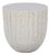 Modern Outdoor White Cement End Table For Sale