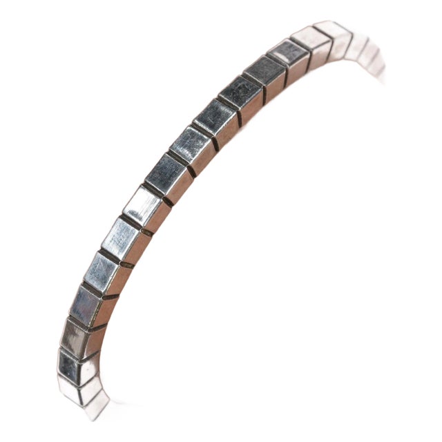 6.25" Roger Skeet Jr Navajo sterling cuff bracelet For Sale