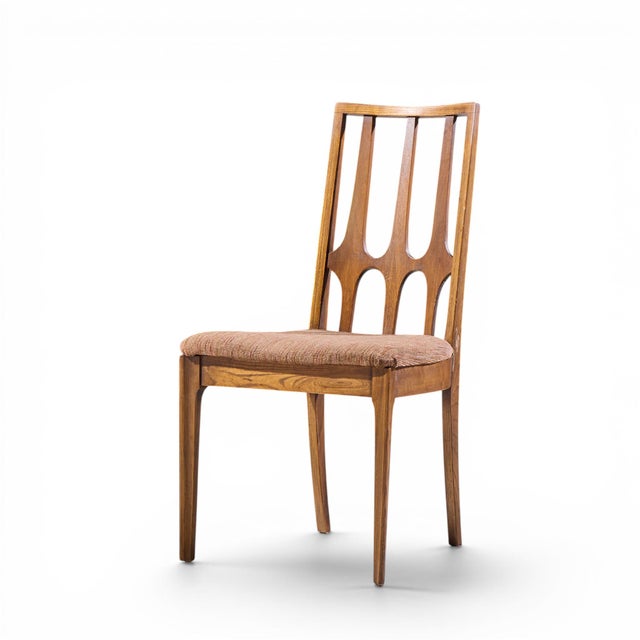 Mid-Century Modern Broyhill Brasilia Mid Century Walnut Side Dining Chair For Sale - Image 3 of 9