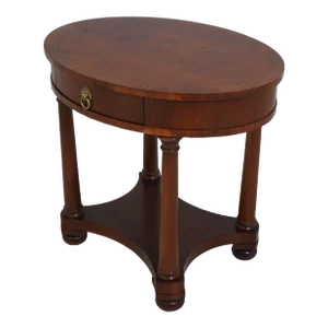 Hickory Chair Co French Empire Style 1 Drawer Lamp Table