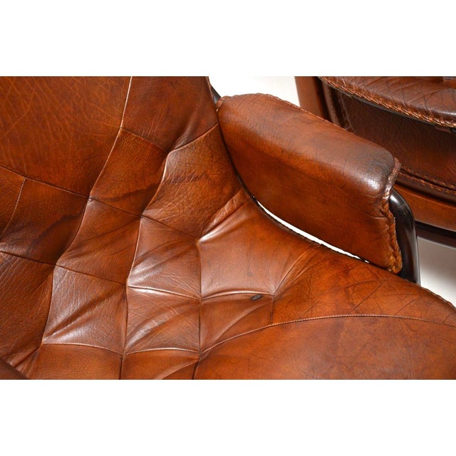 Vintage Danish Leather Armchairs, 1970s, Set of 2 For Sale - Image 11 of 17