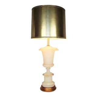 Vintage Mid-Century Marble Urn Lamp For Sale