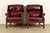 English Hancock & Moore Chippendale Wingback Leather Lounge Chairs | Pair For Sale - Image 3 of 14