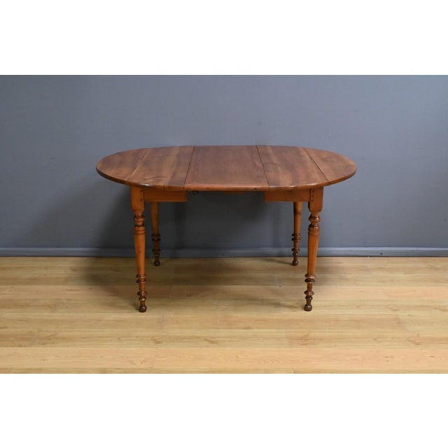 Late 19th Century Table Louis Philippe with Cherry Wood Extensions For Sale - Image 9 of 18