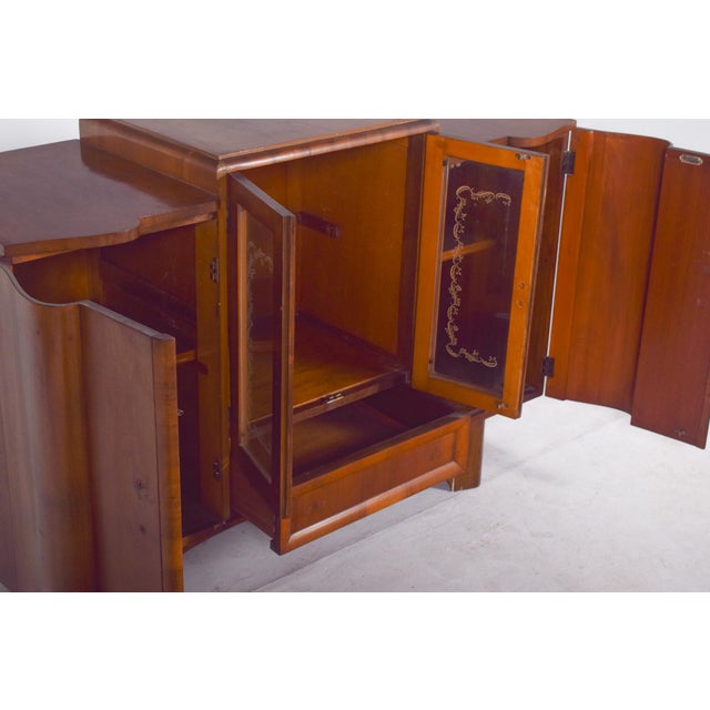 European Art Deco Sideboard with Bar, 1920s For Sale - Image 10 of 16
