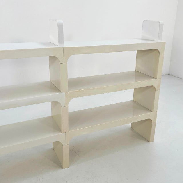 Plastic White Modular Shelf by Olaf Von Bohr for Kartell, 1970s For Sale - Image 7 of 15
