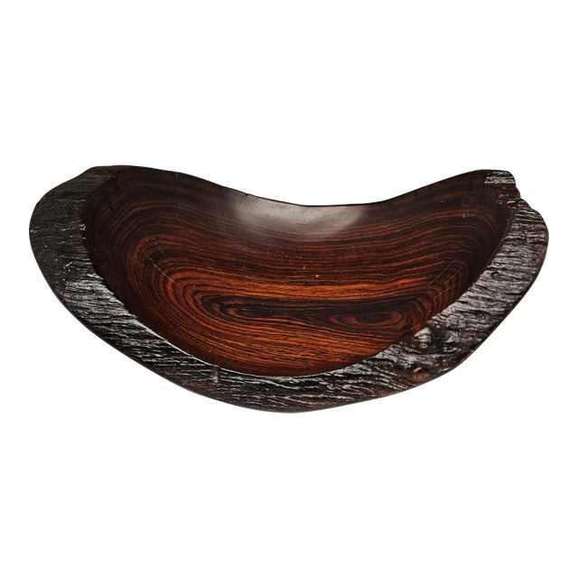 Arturo Solano Costa Rica Hand Carved Wood Bowl For Sale