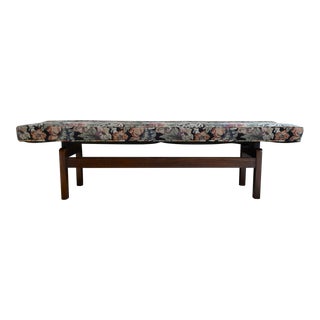Mid 20th Century Mid Century Jens Risom Style Floating Bench For Sale