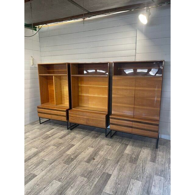 Vintage-Retro Set of 3 Closets and 1 Chest of Drawers by Novy Domov in Spisska Nova Vess, 1970 In superb original...