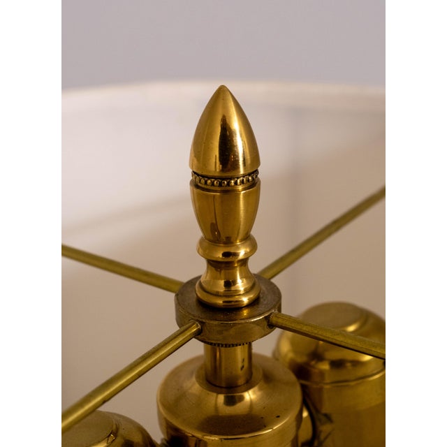 1980s Pair Brass Hollywood Regency Style Table Lamps For Sale In Philadelphia - Image 6 of 18