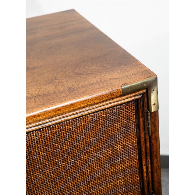 Brown Mid Century Modern Dresser Gentlemans Chest 8 Drawer Wood Henredon Circa '75 MCM For Sale - Image 8 of 12